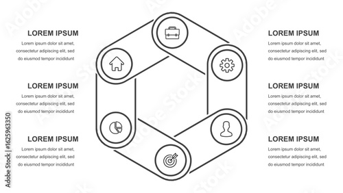 Unique Infographics Circular Diagrams and Triangle Charts