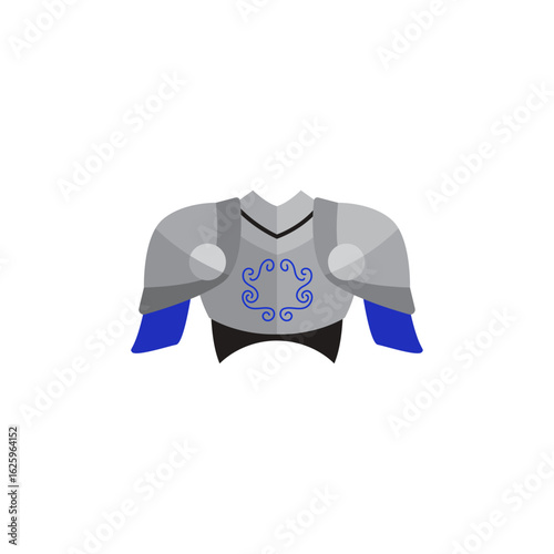 Knight body armor icon logo flat vector design