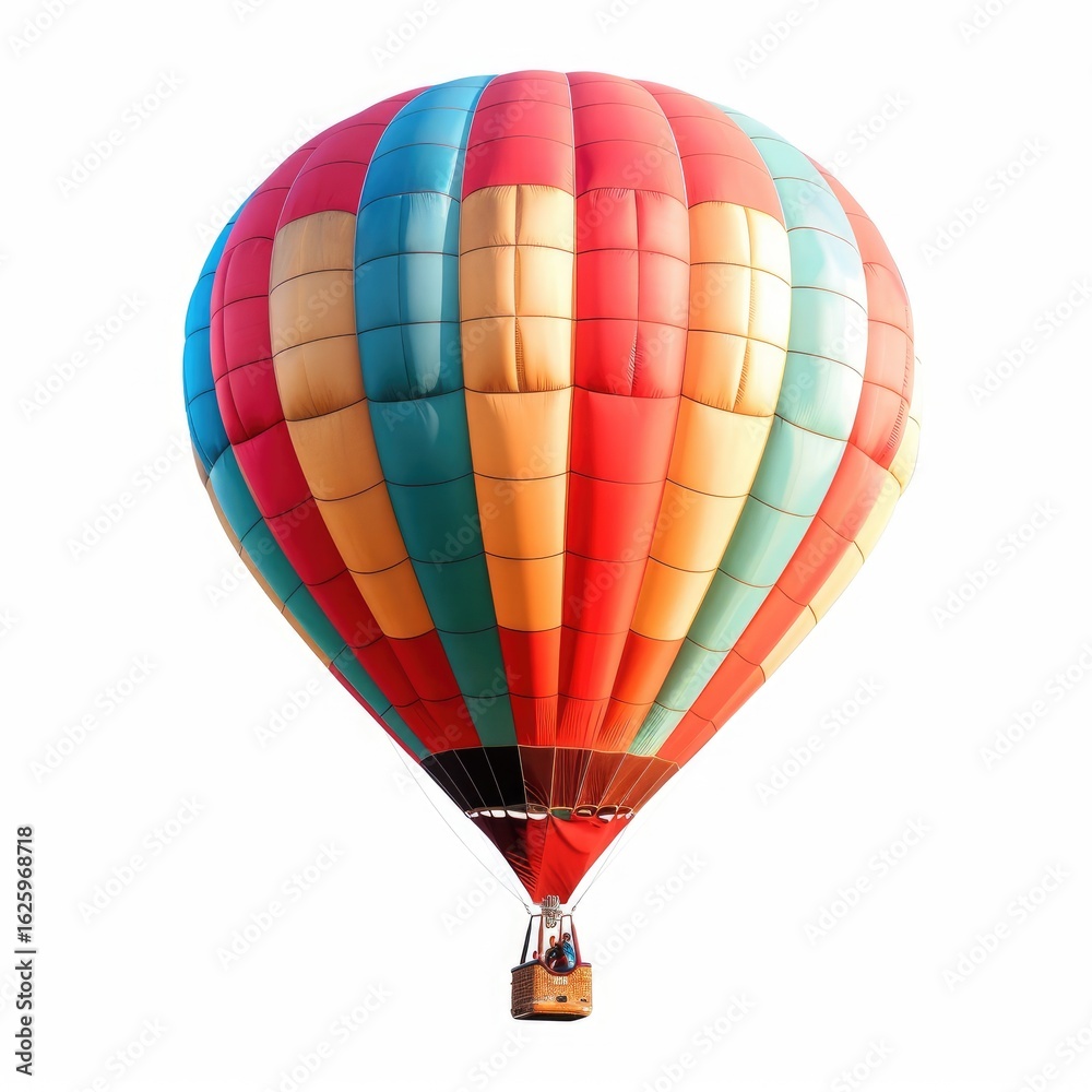 Naklejka premium Colorful hot air balloon against white background (5)