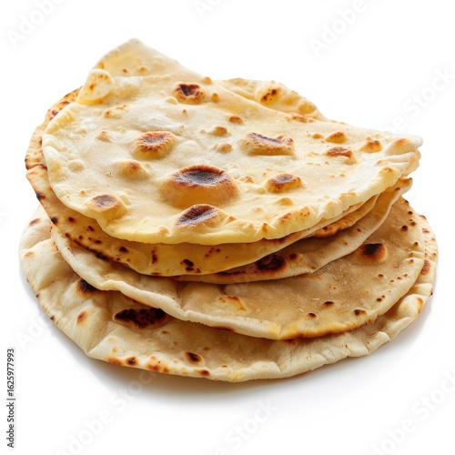 Stack of golden-brown flatbreads