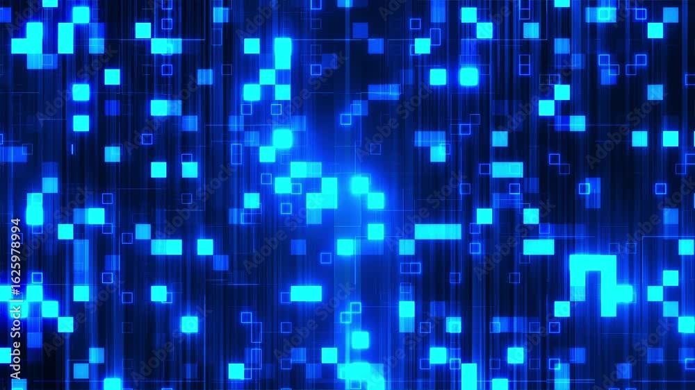Digital blue backdrop with blocks and lines. Computer generated 3d render Digital blue backdrop with blocks and lines. Computer generated 3d render