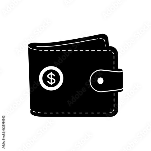 black wallet with dollar sign