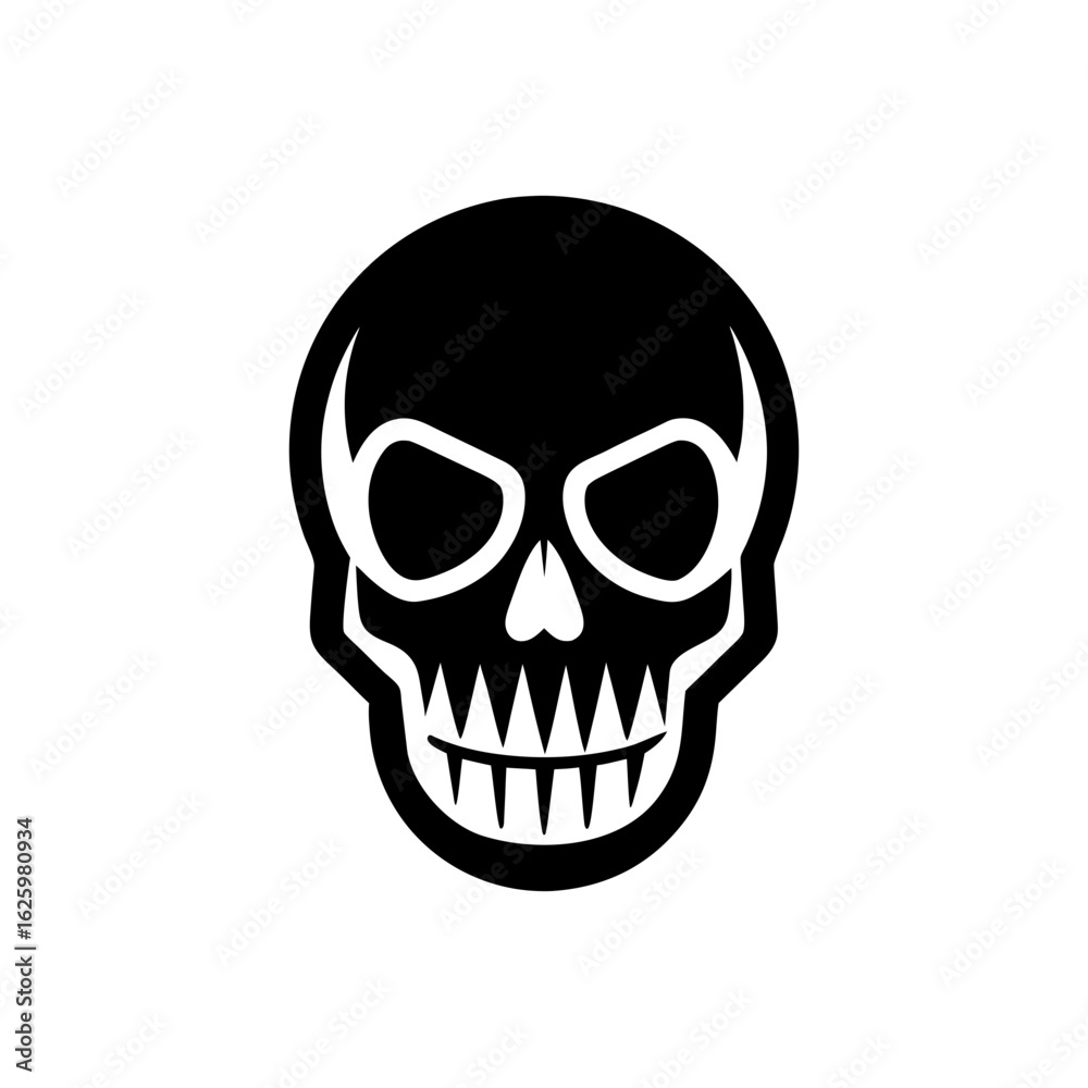 Fototapeta premium human skull vector illustration