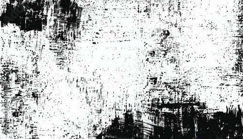 Wallpaper Mural Abstract grunge black and white distressed texture background. Grunge overlay background. Monochrome Texture. Torontodigital.ca