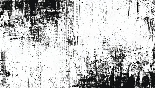 Tablou pe pânză Abstract grunge black and white distressed texture background