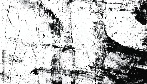 Abstract grunge black and white distressed texture background. Grunge overlay background. Monochrome Texture.