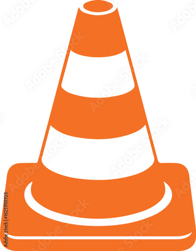 Traffic cone icon vector design