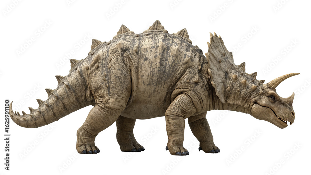 Fototapeta premium Explore sauropelta dinosaur facts pictures and information about this armored herbivore creature era on transparent background