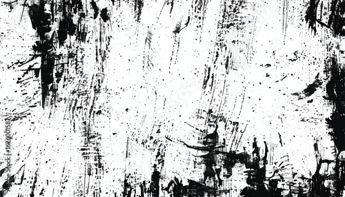 Abstract black and white grunge texture with scratched surface. Grunge distressed texture. Monochrome grunge texture.