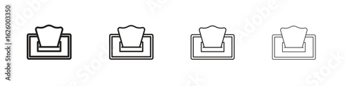 Wipes pack icon outline vector pack. Best for web, mobile, ui