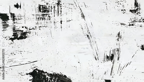 Abstract black and white grunge texture with scratched surface. Grunge distressed texture. Monochrome grunge texture.