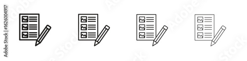 Storyboard icon outline vector pack. Best for web, mobile, ui