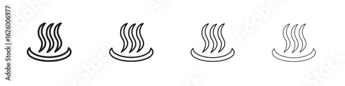 Onsen icon outline vector pack. Best for web, mobile, ui