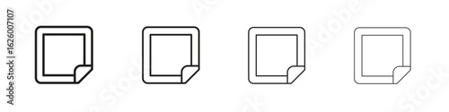 Nicotine patch icon outline vector pack. Best for web, mobile, ui