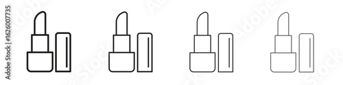 Lip balm icon outline vector pack. Best for web, mobile, ui
