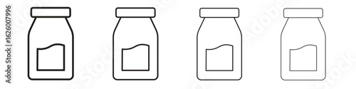 Jam icon outline vector pack. Best for web, mobile, ui
