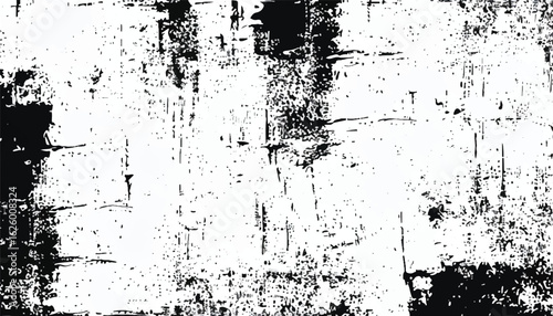 Abstract grunge black and white distressed texture background. Grunge overlay background. Monochrome Texture.