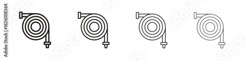 Hose icon outline vector pack. Best for web, mobile, ui
