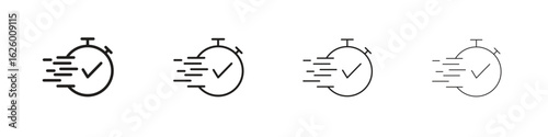 Express icon outline vector pack. Best for web, mobile, ui