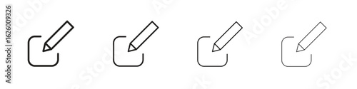 Edit icon outline vector pack. Best for web, mobile, ui