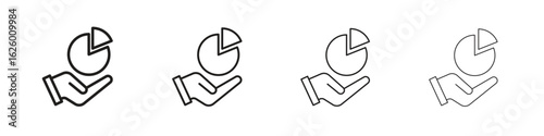 Contribution icon outline vector pack. Best for web, mobile, ui