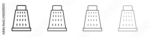 Cheese grater icon outline vector pack. Best for web, mobile, ui