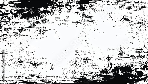 Abstract grunge black and white distressed texture background. Grunge overlay background. Monochrome Texture.