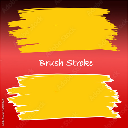 Brush Stroke Pieces background Vector 