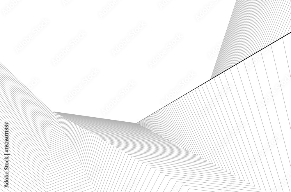 Naklejka premium Abstract lines background 3d rendering