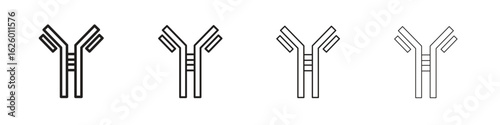 Antibody icon sign symbol and flat style for app, web and digital design.