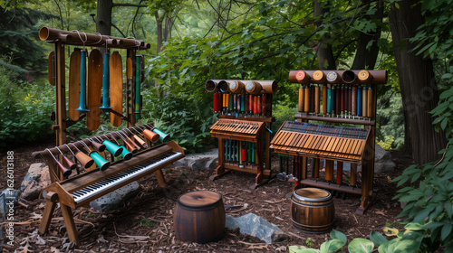 Outdoor musical instruments