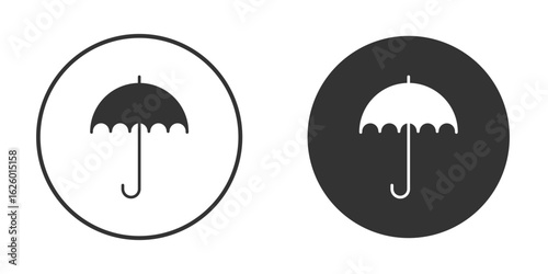 Umbrella icon flat. Illustration isolated vector sign symbol