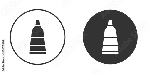 Toothpaste tube icon flat. Illustration isolated vector sign symbol