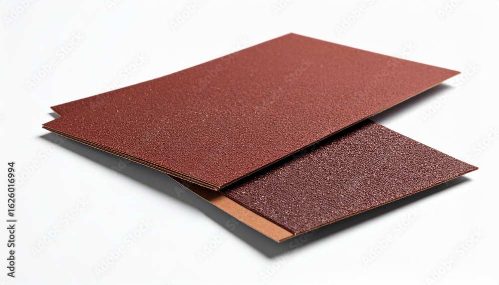 Fototapeta premium Two Red And Brown Panels Showing Texture And Layering