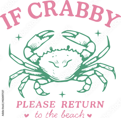 If Crabby Return to the Beach vector