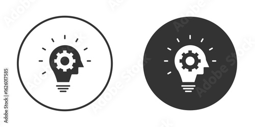 Realization icon flat. Illustration isolated vector sign symbol