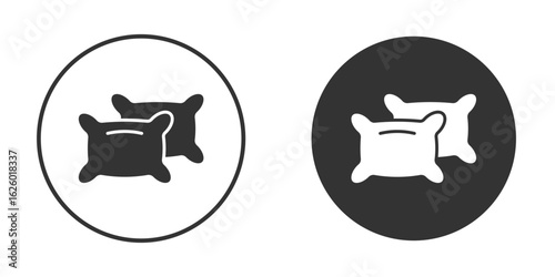Pillow icon flat. Illustration isolated vector sign symbol
