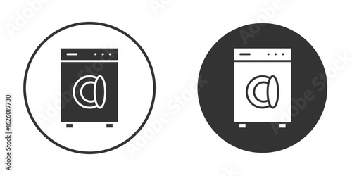 Laundry icon flat. Illustration isolated vector sign symbol