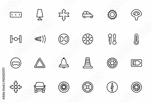  A clean and stylish one-line bundle of car interiors and dashboards — excellent for car dealerships, UI dashboards, or tech-focused auto content.