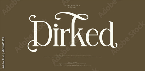Dirked vector illustration of alphabet letter A to Z