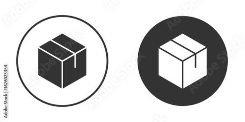 Boxes icon flat. Illustration isolated vector sign symbol