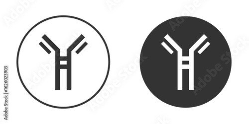 Antibody icon sign symbol and flat style for app, web and digital design.