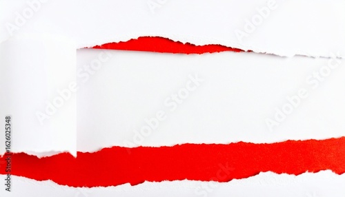 Wallpaper Mural red torn paper Torontodigital.ca