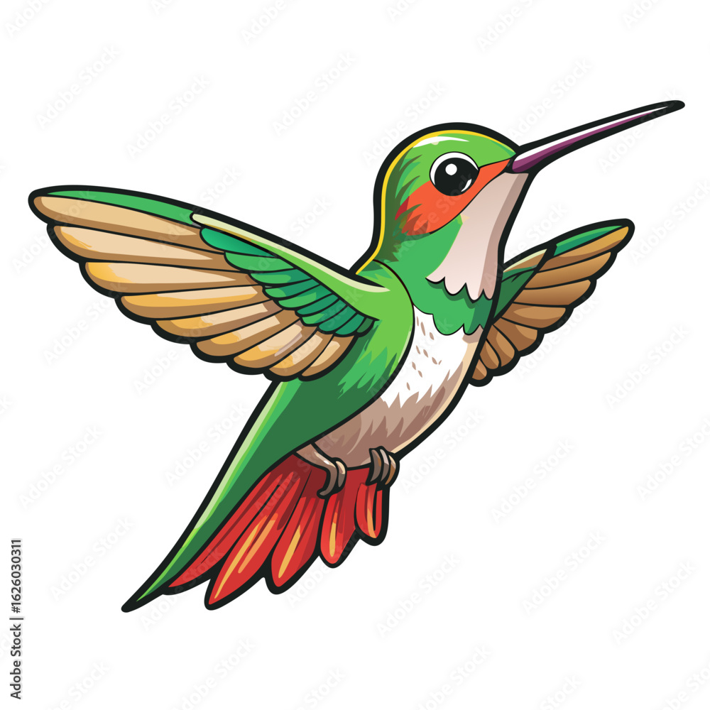 Obraz premium vector illustration of a bird