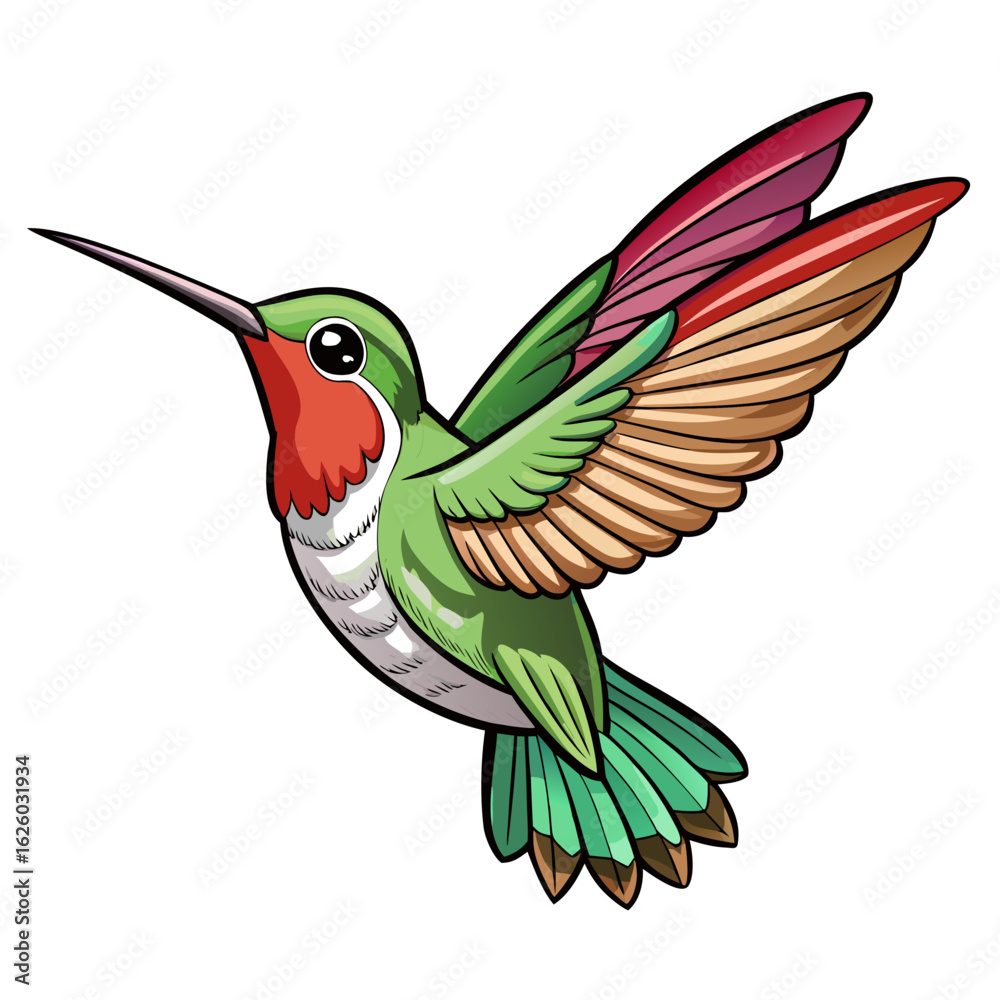 Obraz premium hummingbird and flower