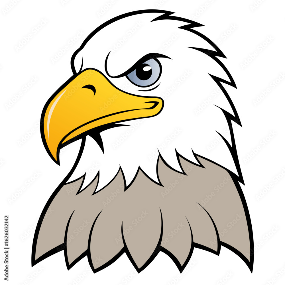 Fototapeta premium bald eagle vector illustration