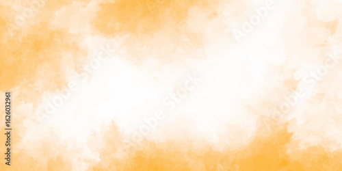 Grungy orange and yellow vintage paper texture with a fiery cloud pattern