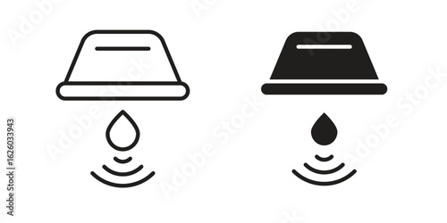 Water sensor icon sign symbol and flat style for app, web and digital design.
