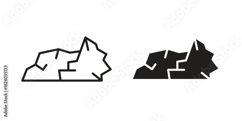 Stone icon sign symbol and flat style for app, web and digital design.