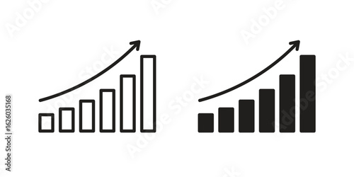 Stagflation icon sign symbol and flat style for app, web and digital design.
